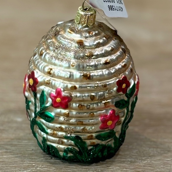 NWT Anthropologie Beehive Glass Ornament, Rare Out of Stock - Picture 4 of 5